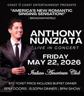 Anthony Nunziata -- Friday, May 22, 2026 - $70 Image