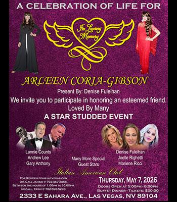 ARLEEN CORIA-GIBSON - Thursday, May 7, 2026 $50.00 Image