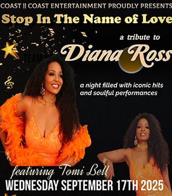 Tomi Bell - Stop in the name love -Wed. Sep 17 $70 Image
