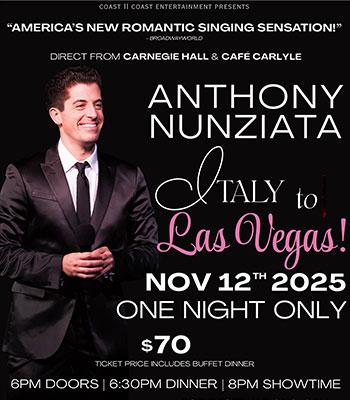 Anthony Nunziata -- Wed. November 12, 2025 $70 Image