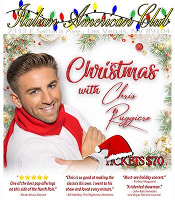 Chris Ruggiero Show Thur Dec 18 @ 6:00pm $70.00 Image