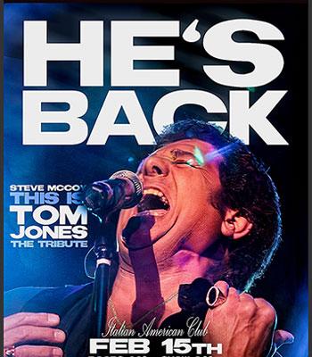 Steve McCoy Sunday, Feb. 15 Doors Open 6pm $70 Image