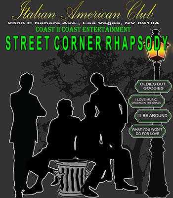 Street Corner Rhapsody - Sun Jun 9 - Show 8pm Image