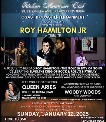 Roy Hamilton Jr. Sunday, January 12 - $50 Image