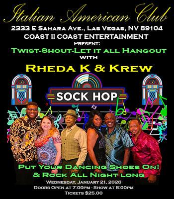 Rheda K & Krew -- Wednesday, January 21 -- $25 Image