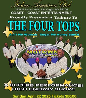 GRADY (The 4 Tops) Sunday, April 27 -- $50 Image