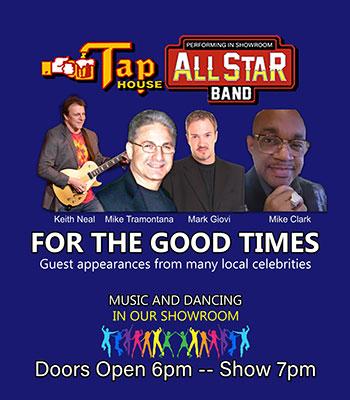 TAPHOUSE ALL STAR BAND - Sunday, April 26 - $15 Image
